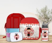 Заредете изображение във визуализатора на галерията – Персонализиранa раница, бутилка и кутия – Български мотиви за момче