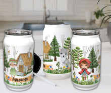 Заредете изображение във визуализатора на галерията – Персонализирана чаша кенче със сламка - Червената шапчица