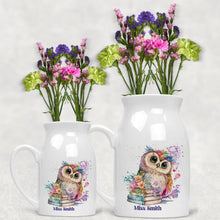 Заредете изображение във визуализатора на галерията – Персонализирана керамична ваза Подарък за учител - Бухалче