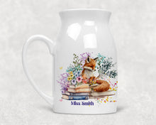 Заредете изображение във визуализатора на галерията – Персонализирана керамична ваза Подарък за учител - Лисичка