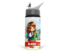 Заредете изображение във визуализатора на галерията – Персонализиранa раница, бутилка и кутия – Български мотиви за момиче 2