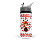 Заредете изображение във визуализатора на галерията – Персонализиранa раница, бутилка и кутия – Български мотиви за момиче