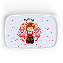 Заредете изображение във визуализатора на галерията – Персонализиранa раница, бутилка и кутия – Български мотиви за момиче