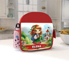 Заредете изображение във визуализатора на галерията – Персонализиранa раница, бутилка и кутия – Български мотиви за момиче 2