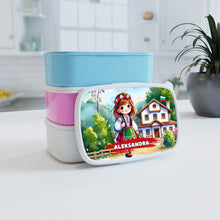 Заредете изображение във визуализатора на галерията – Персонализиранa раница, бутилка и кутия – Български мотиви за момиче 3