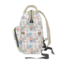 Заредете изображение във визуализатора на галерията – Персонализирана чанта раница за бебешки пелени и принадлежности - Мече за момче