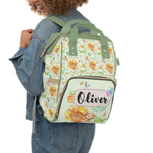 Заредете изображение във визуализатора на галерията – Персонализирана чанта раница за бебешки пелени и принадлежности - Джунгла