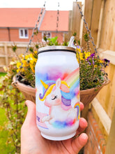 Заредете изображение във визуализатора на галерията – Персонализирана чаша кенче със сламка - Еднорог