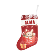 Заредете изображение във визуализатора на галерията – Персонализиран Коледен чорап - Дядо Коледа в червено