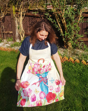 Заредете изображение във визуализатора на галерията – Престилка за Майка и дъщеря - Пролетни Цветя в чадър