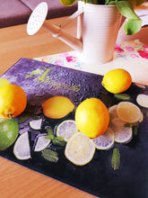 Заредете изображение във визуализатора на галерията – Стъклена дъска за рязане от закаленo стъкло - Лимони
