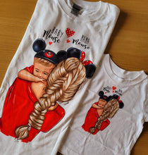Заредете изображение във визуализатора на галерията – Тениски майка и Син - Mama Mouse Baby Mouse