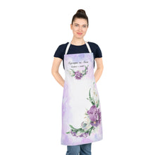 Заредете изображение във визуализатора на галерията – Персонализирана престилка - в лилаво орхидеи