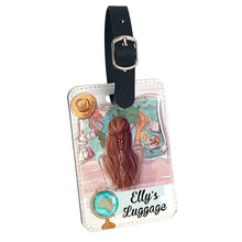 Заредете изображение във визуализатора на галерията – Персонализиран таг етикет за куфар - Момиче с карта