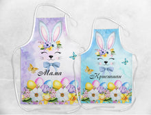 Заредете изображение във визуализатора на галерията – Престилка за Майка и Син - Великденски зайчета