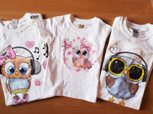 Заредете изображение във визуализатора на галерията – Тениски за Семейство - Сладки Бухалчета