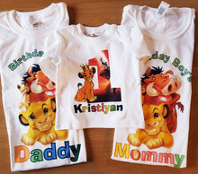 Заредете изображение във визуализатора на галерията – Тениски за цялото Семейство - Рожден ден The Lion King