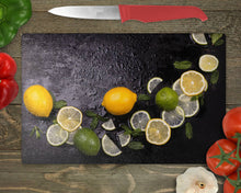 Заредете изображение във визуализатора на галерията – Стъклена дъска за рязане от закаленo стъкло - Лимони