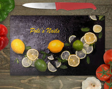 Заредете изображение във визуализатора на галерията – Стъклена дъска за рязане от закаленo стъкло - Лимони
