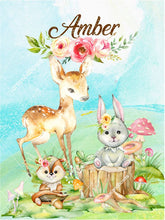 Заредете изображение във визуализатора на галерията – Комплетк Персонализирано Одеяло и Възглавница - Горски животни