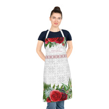 Заредете изображение във визуализатора на галерията – Престилка с български традиционни мотиви - Моята кухня е моята България с рози