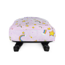 Заредете изображение във визуализатора на галерията – Персонализирана раница за училище - Еднорог с дъга