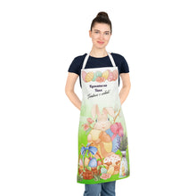 Заредете изображение във визуализатора на галерията – Престилка за Великден Зайче с цвят зелен