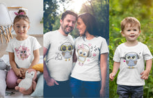 Заредете изображение във визуализатора на галерията – Тениски за Семейство - Сладки Бухалчета