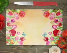 Заредете изображение във визуализатора на галерията – Стъклена дъска за рязане от закаленo стъкло - Цветя