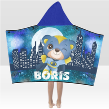 Заредете изображение във визуализатора на галерията – Детскa кърпa за баня с качулка - Мече