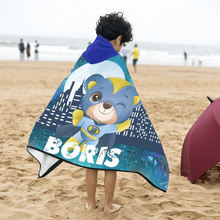 Заредете изображение във визуализатора на галерията – Детскa кърпa за баня с качулка - Мече