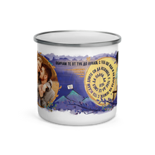 Заредете изображение във визуализатора на галерията – Персонализирано метално Канче със снимка - обичам те от тук до луната