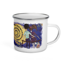 Заредете изображение във визуализатора на галерията – Персонализирано метално Канче със снимка - обичам те от тук до луната