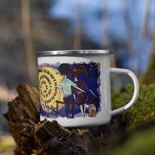 Заредете изображение във визуализатора на галерията – Персонализирано метално Канче със снимка - обичам те от тук до луната