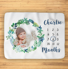 Заредете изображение във визуализатора на галерията – Baby Milestone одеало за момченца