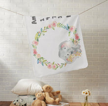 Заредете изображение във визуализатора на галерията – Baby Milestone одеало за момичета