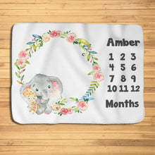Заредете изображение във визуализатора на галерията – Baby Milestone одеало за момичета