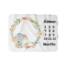 Заредете изображение във визуализатора на галерията – Baby Milestone одеало за момичета