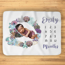 Заредете изображение във визуализатора на галерията – Baby Milestone одеало за момичета