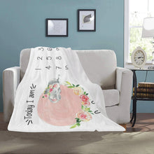 Заредете изображение във визуализатора на галерията – Baby Milestone одеяло за момичета -Слонче