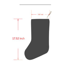 Заредете изображение във визуализатора на галерията – Персонализиран Коледен чорап - бисквитка в сиво