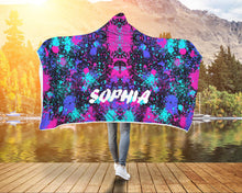 Заредете изображение във визуализатора на галерията – Персонализирано одеяло с качулка Splash Colour