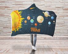 Заредете изображение във визуализатора на галерията – Персонализирано одеяло с качулка Космос