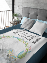 Заредете изображение във визуализатора на галерията – Baby Milestone одеало за момченца