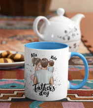 Заредете изображение във визуализатора на галерията – Двуцветна персонализирана чаша за деня на Бащата