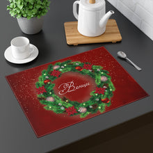 Заредете изображение във визуализатора на галерията – Подложка за хранене - Коледен венец коледна звезда