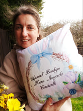 Заредете изображение във визуализатора на галерията – Персонализирана възглавница - Щастлив Великден с моето Семейство