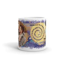 Заредете изображение във визуализатора на галерията – Персонализирана чаша за Свети Валентин със снимка - обичам те от тук до луната