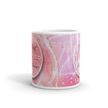 Заредете изображение във визуализатора на галерията – Персонализирана чаша Подарък за учител - мрамор в розово