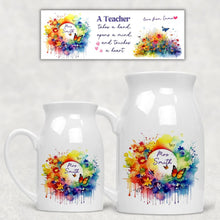 Заредете изображение във визуализатора на галерията – Персонализирана керамична ваза Подарък за учител - Пеперуди
